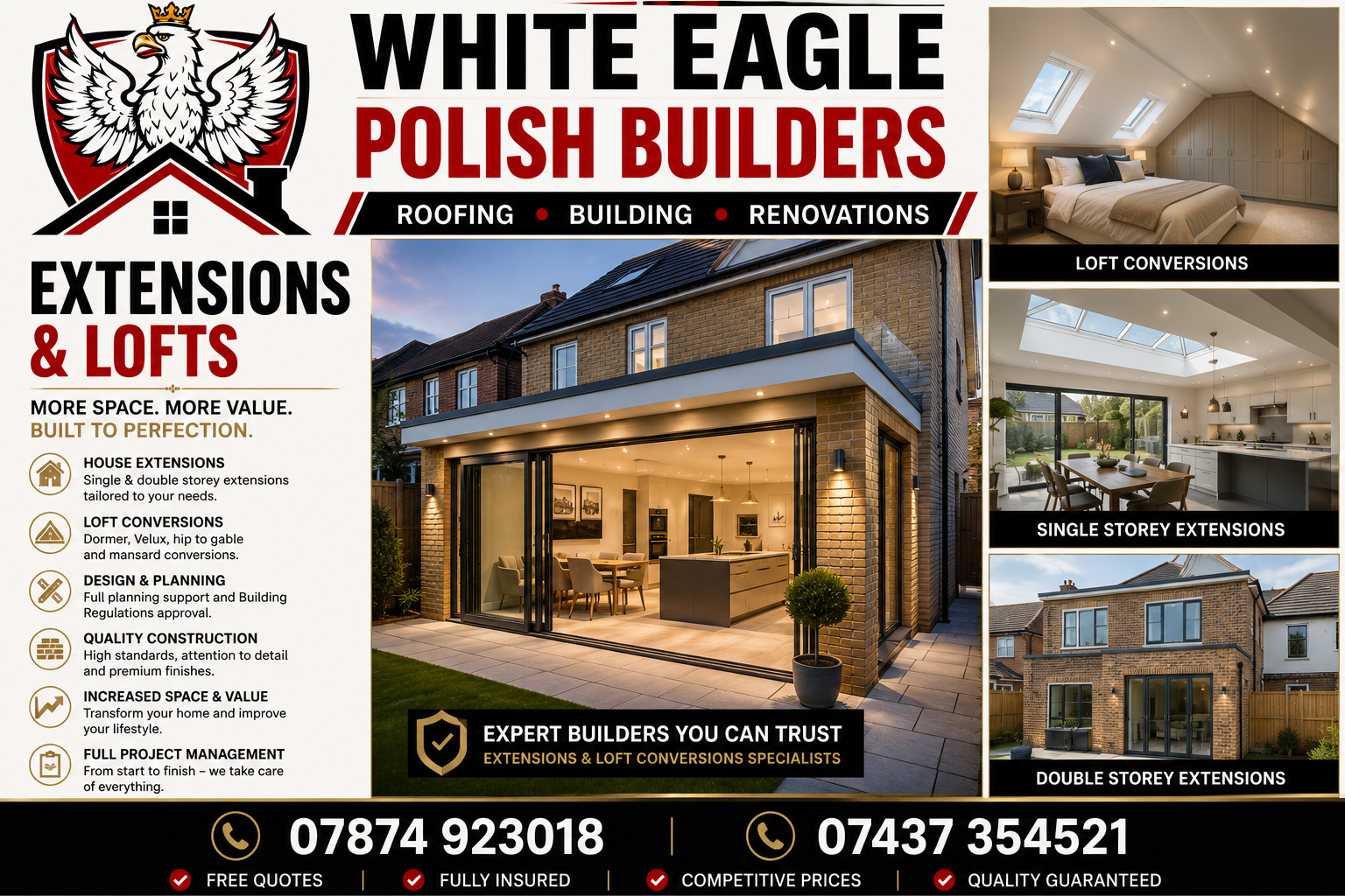House Extensions by White Eagle Polish Builders