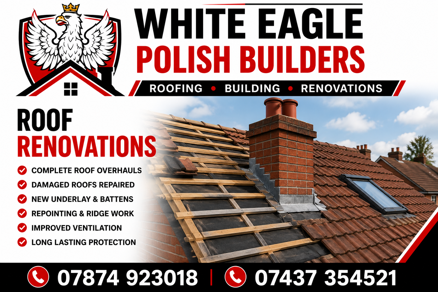 Roof Renovations — White Eagle Polish Builders